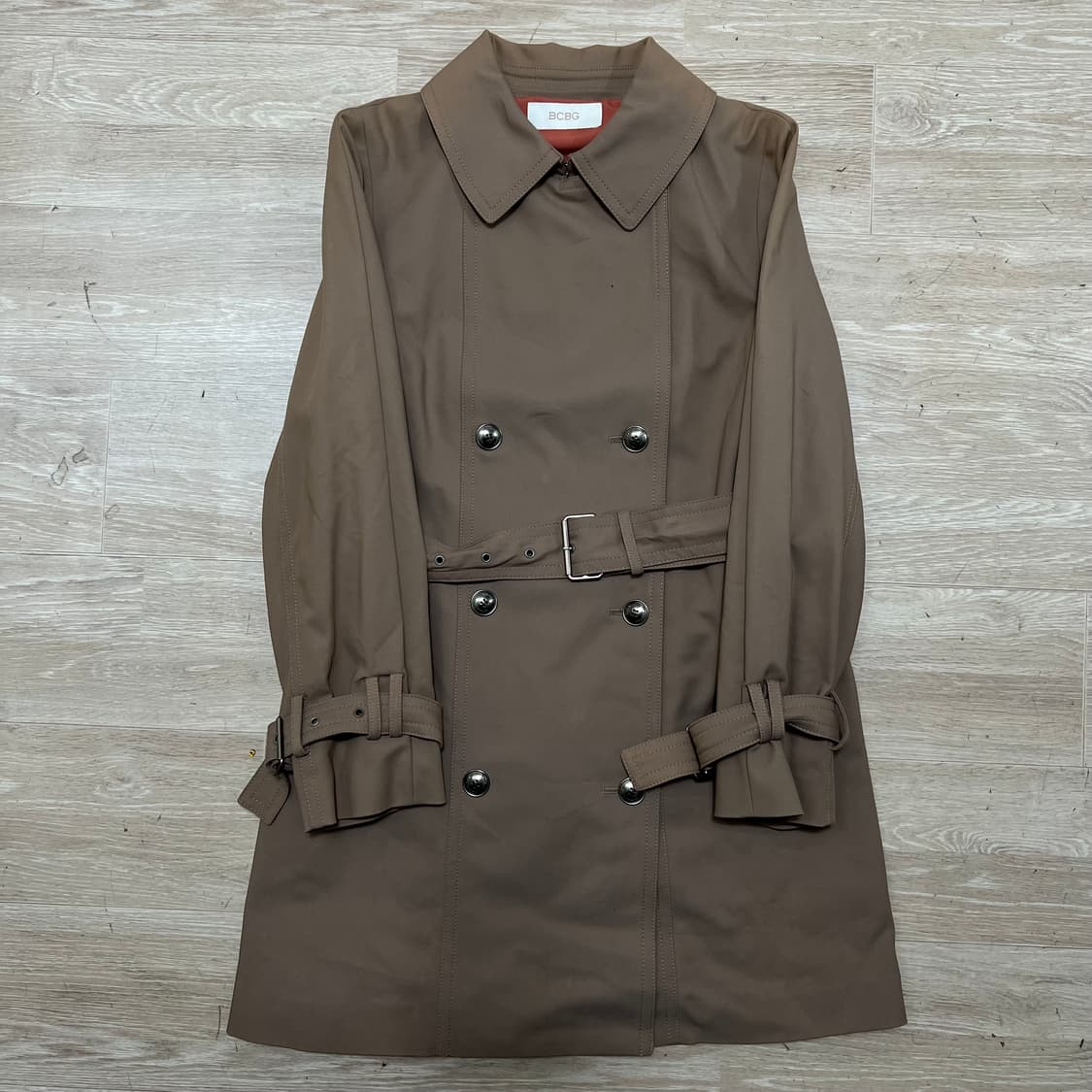 BCBG 비씨비지 여성 벨트 더블 트렌치코트 [브라운] 85-94-155 상품이미지1