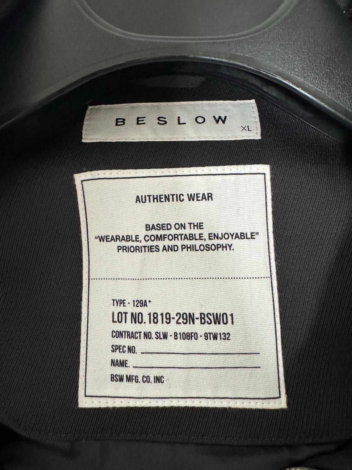 비슬로우 밀리터리 자켓 브라운 XL 상품이미지3