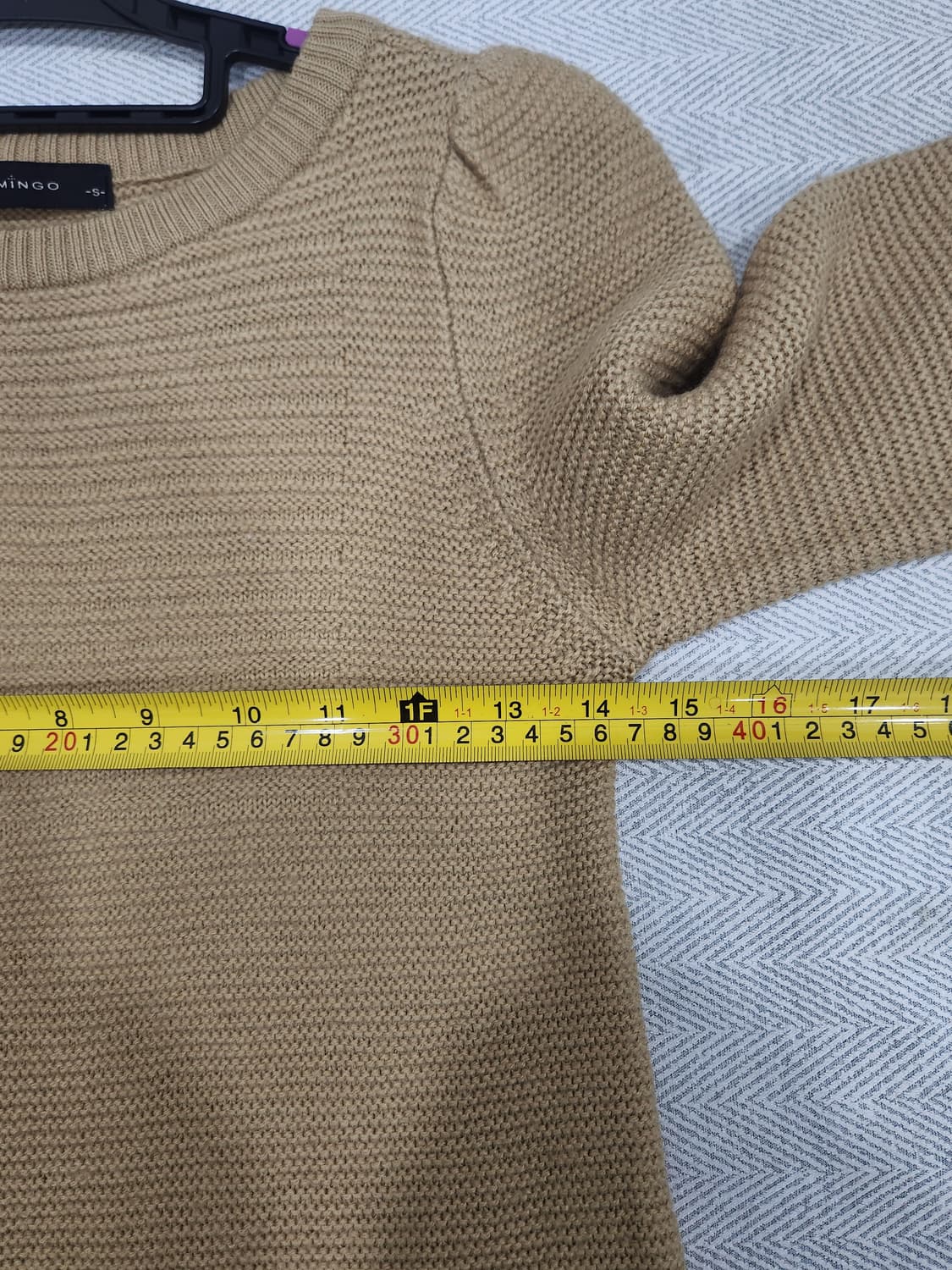 플라밍고 골지 니트 베이지 여성 90~95사이즈 상품이미지8