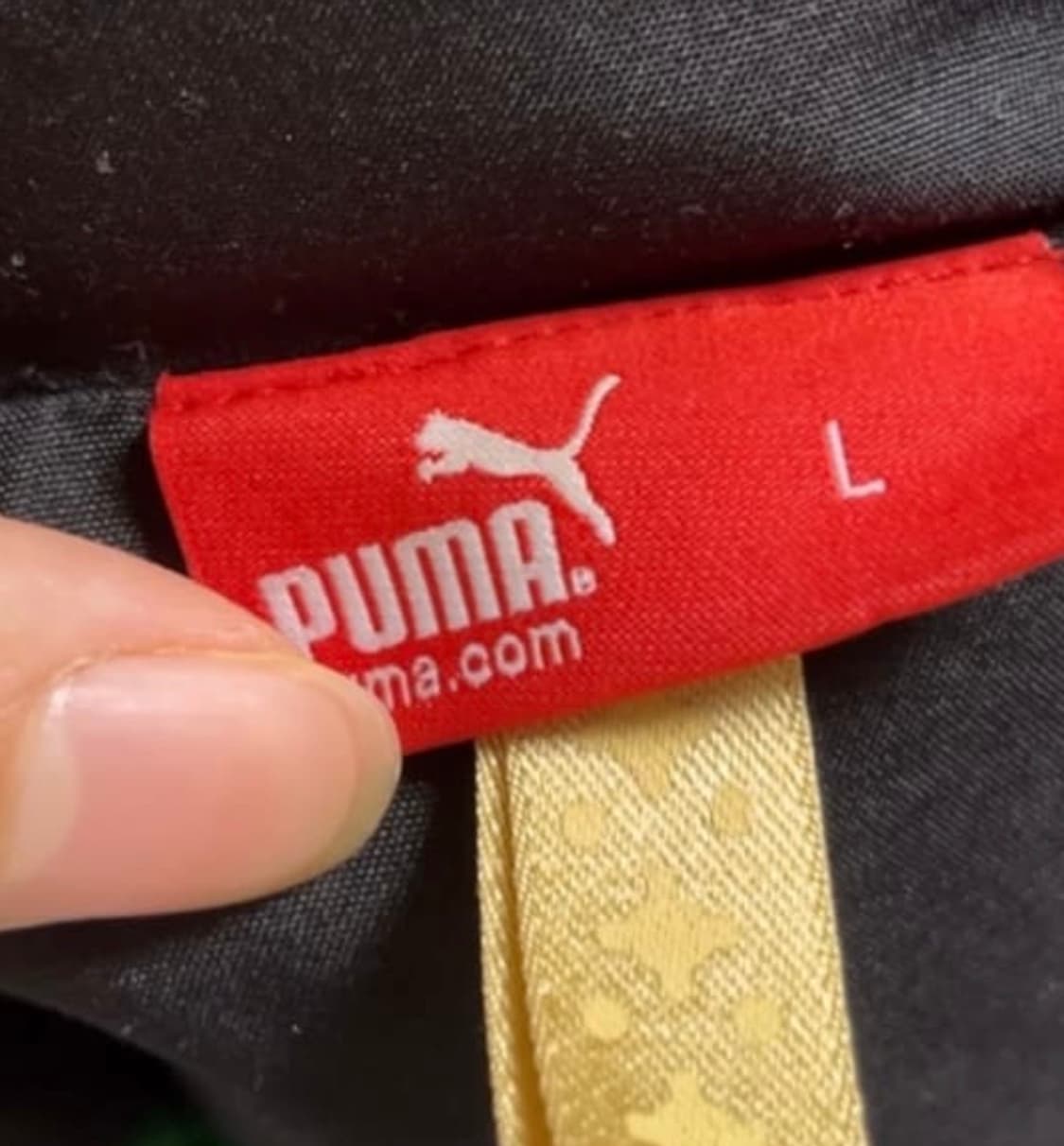 퓨마 골드 로고 바람막이 후드집업 상품이미지2