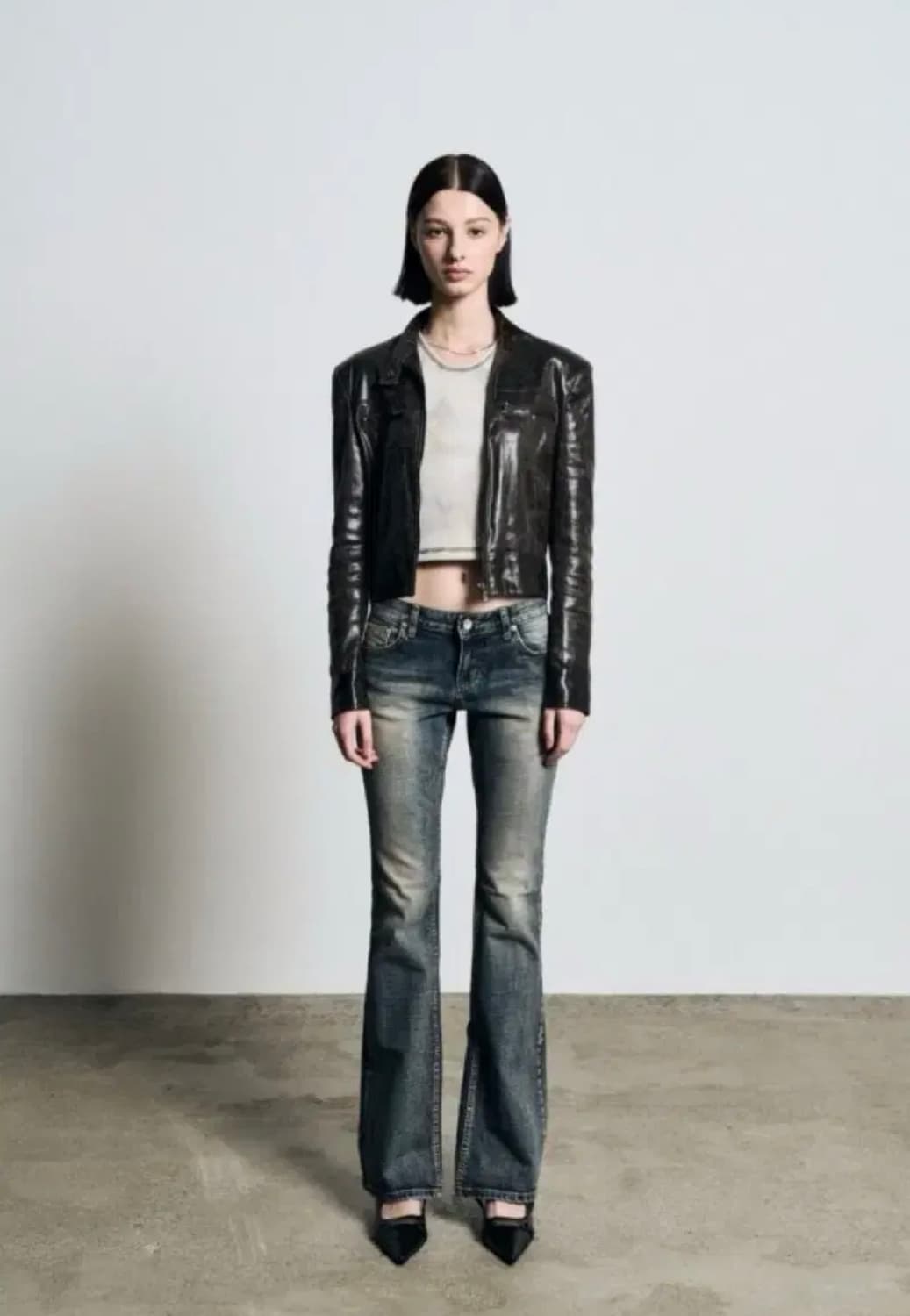 보헤미안서울 워싱 부츠컷 데님팬츠 블루 M 상품이미지1