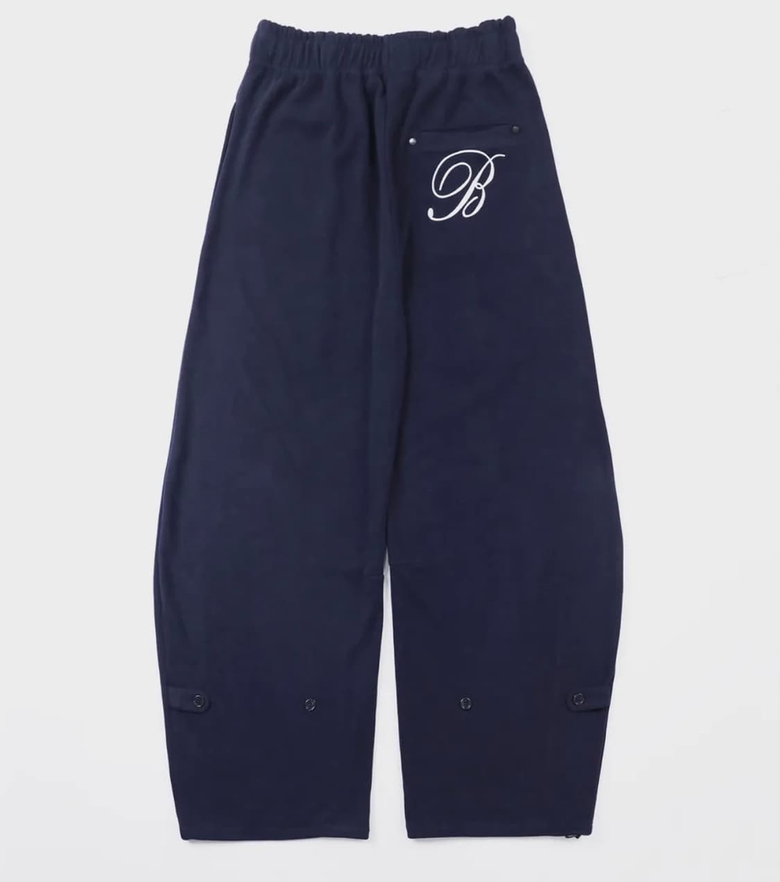 배드블러드 클래식 로고 2 Way 커브드 조거 트라우져 - 네이비 상품이미지3