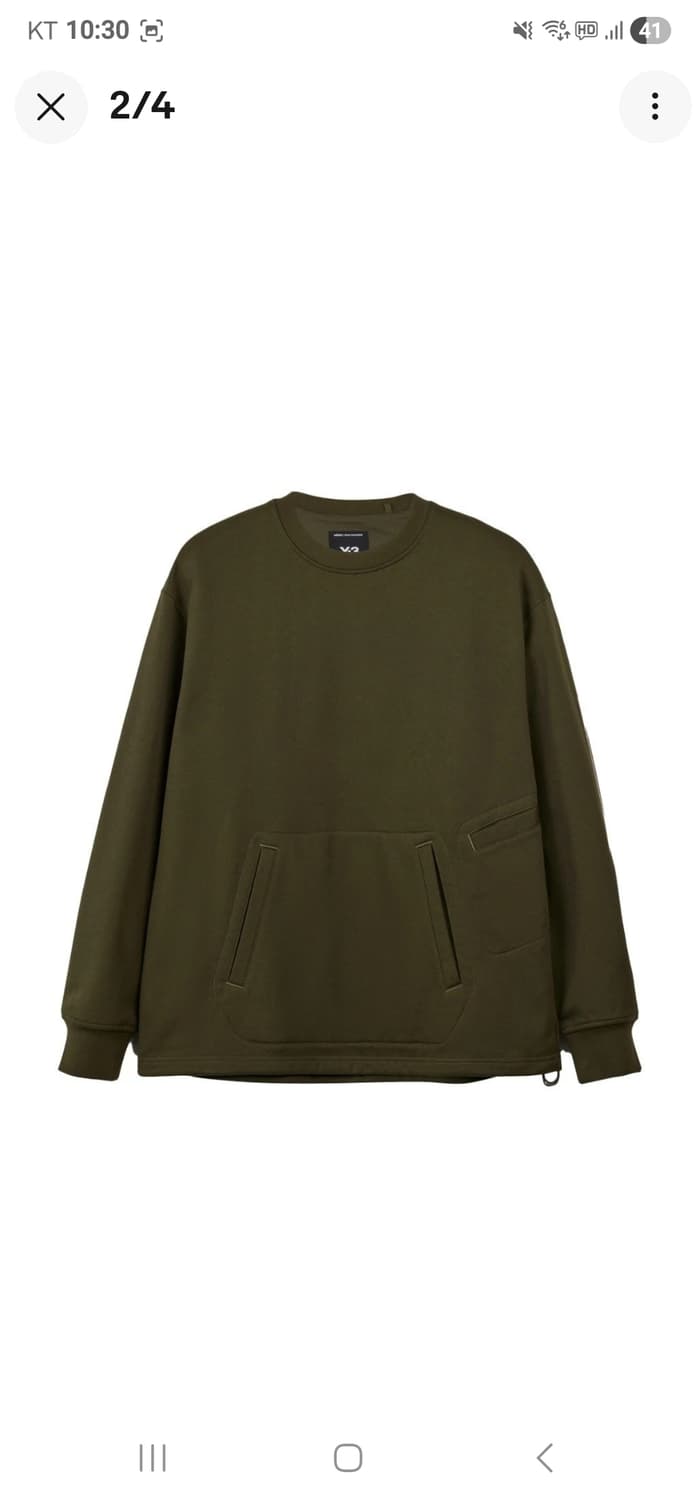  Y-3  루즈 크루 스웨트셔츠 나이트 카고 그린  상품이미지2