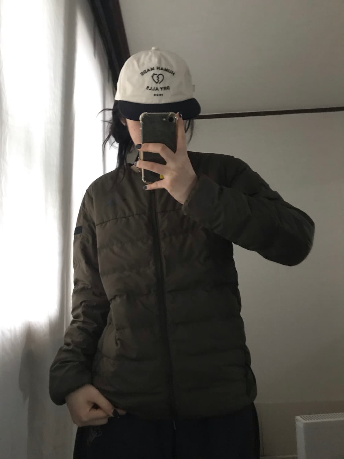 노페 카키 경량패딩 상품이미지1