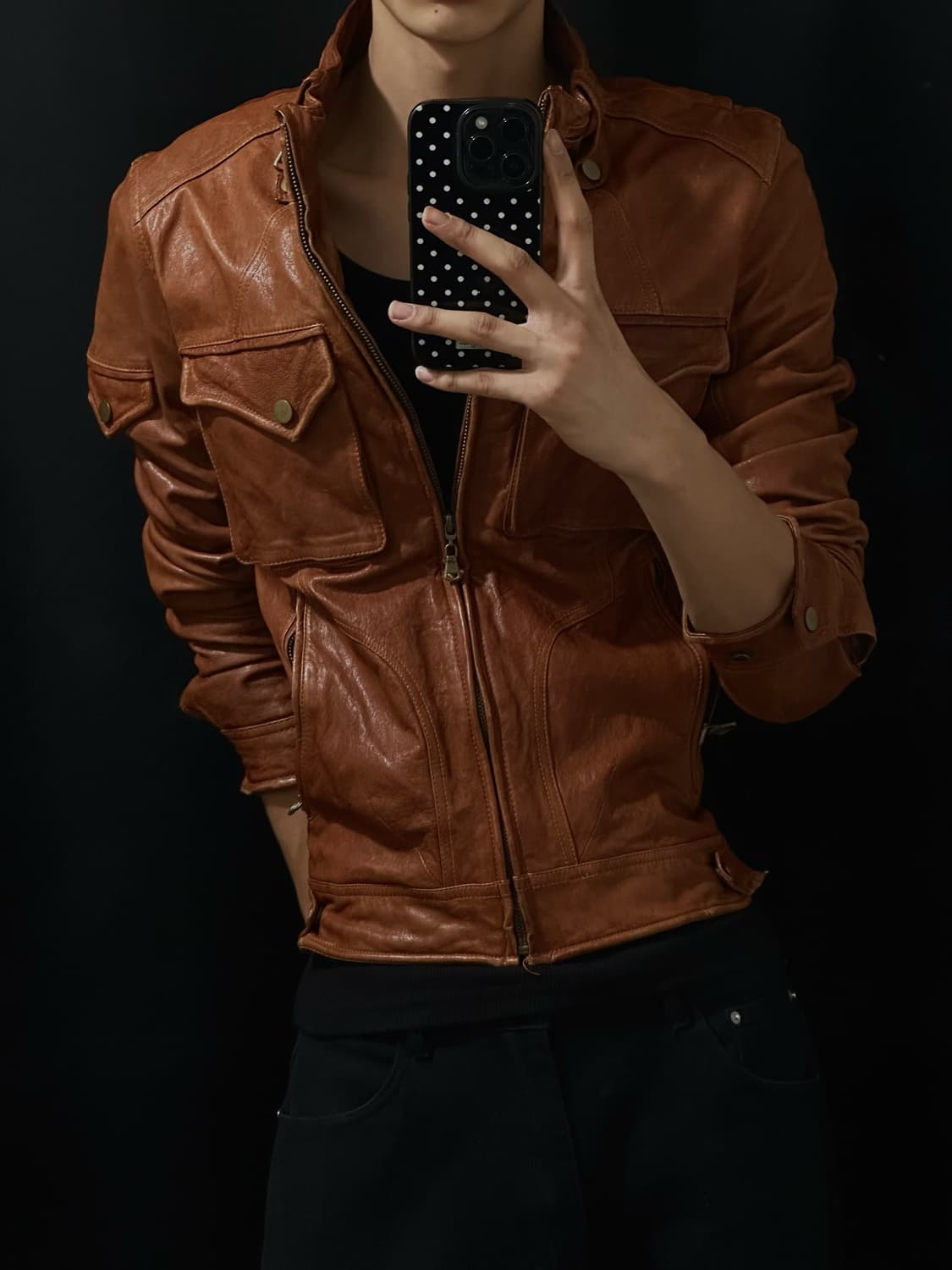 North Beach sheepskin jacket 상품이미지2