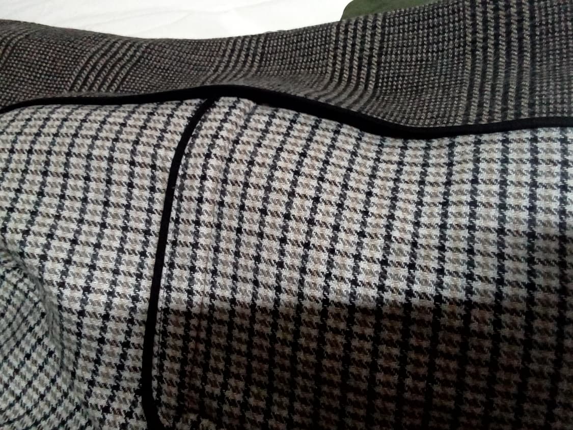 춘추,시스템 울체크 코트 상품이미지6