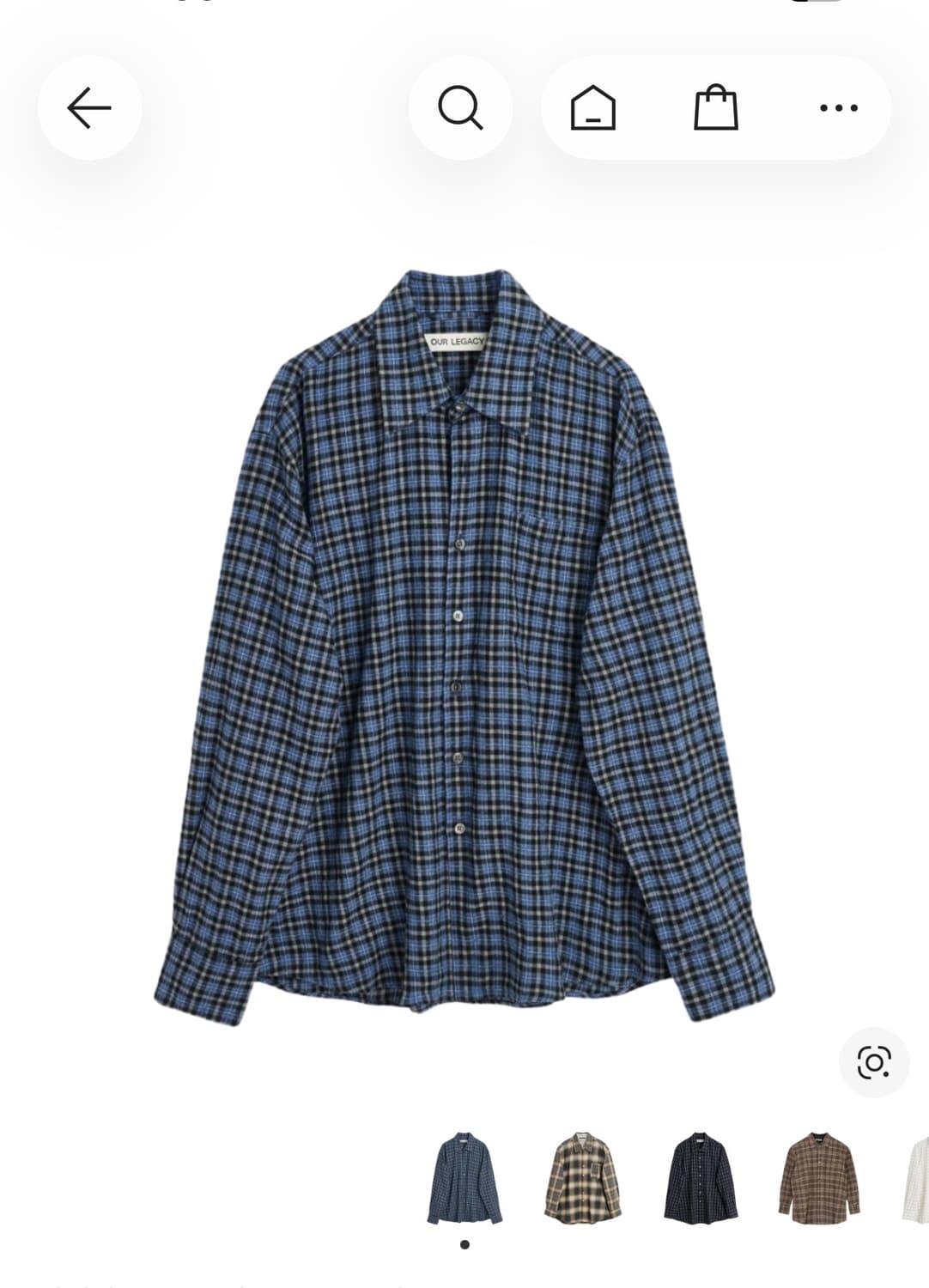 아워레가시 어보브 셔츠 캔트렐 체크 44 상품이미지5