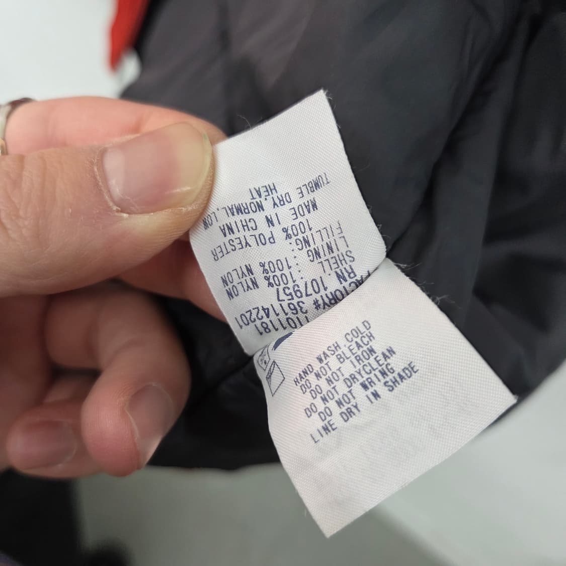 몽벨 경량 패딩 자켓 레드 남L 상품이미지8