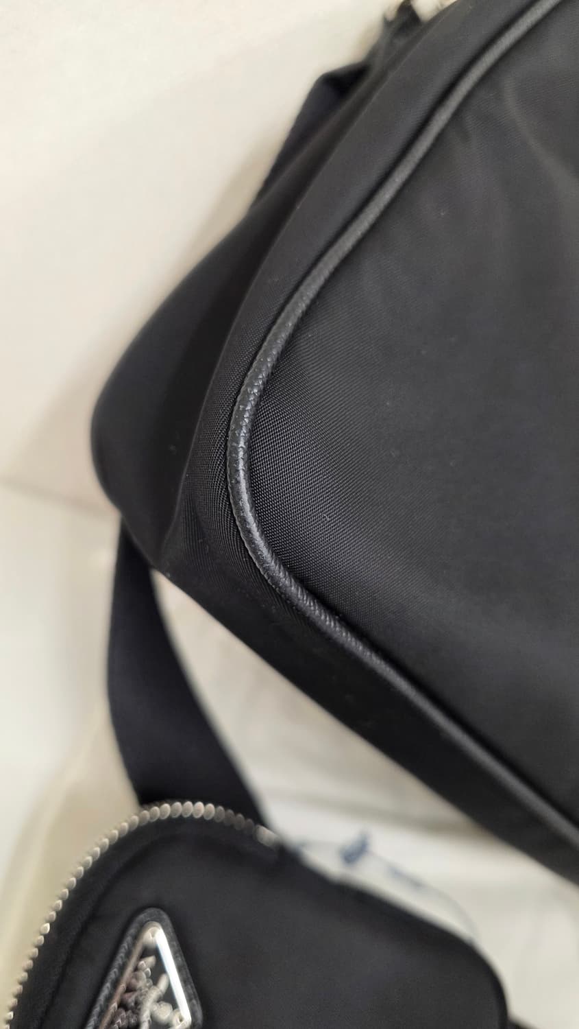 [풀구성]25ss 프라다 리나일론 테수토 호보백 블랙 상품이미지5