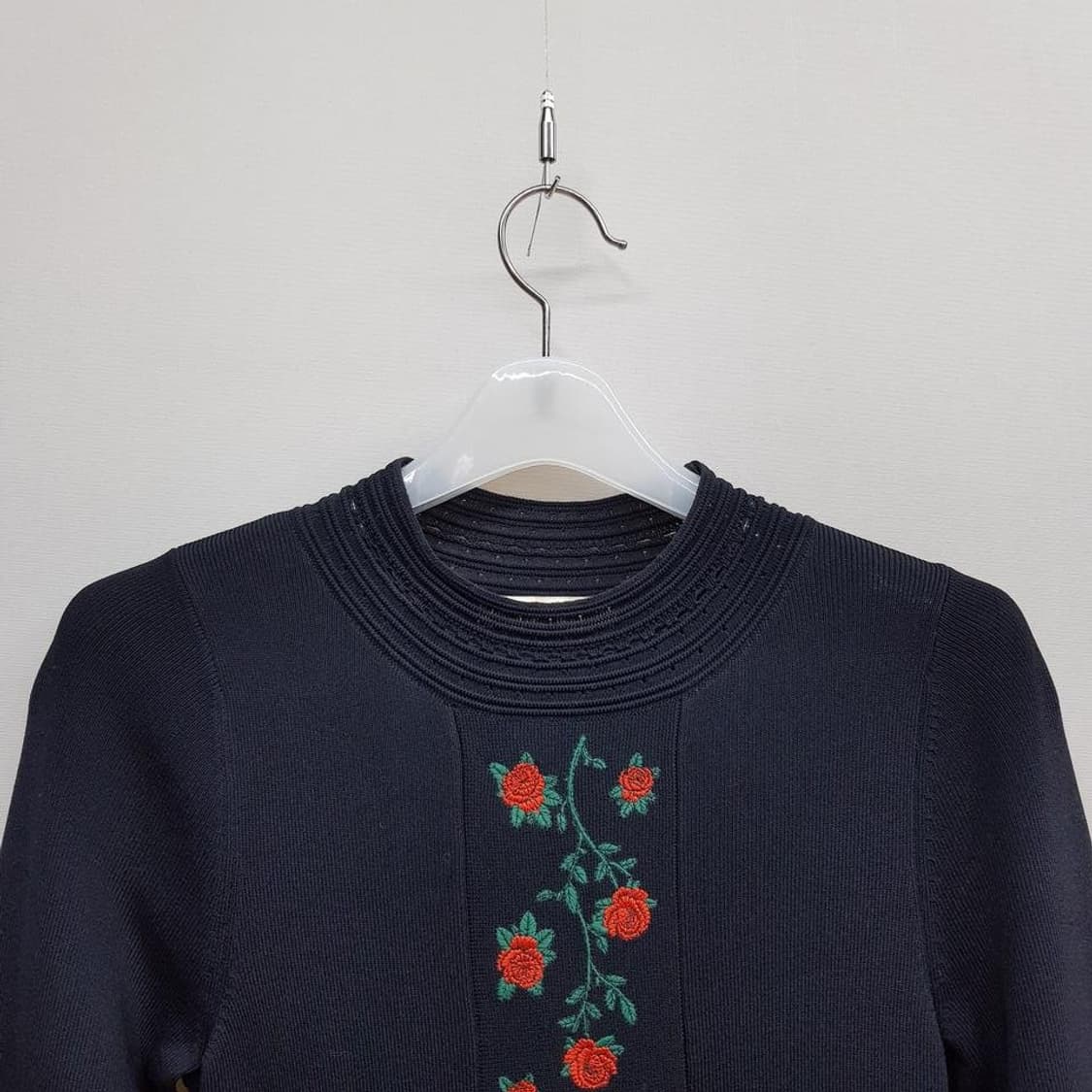 산드로 SANDRO 로즈 자수 롱원피스 1사이즈 상품이미지3