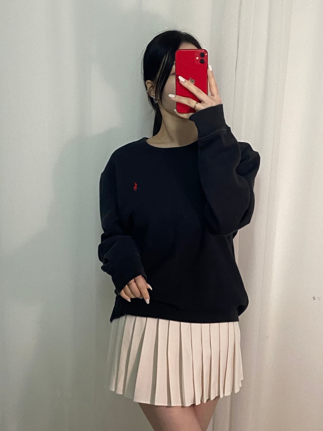 폴로 포니 블랙 맨투맨
 상품이미지1