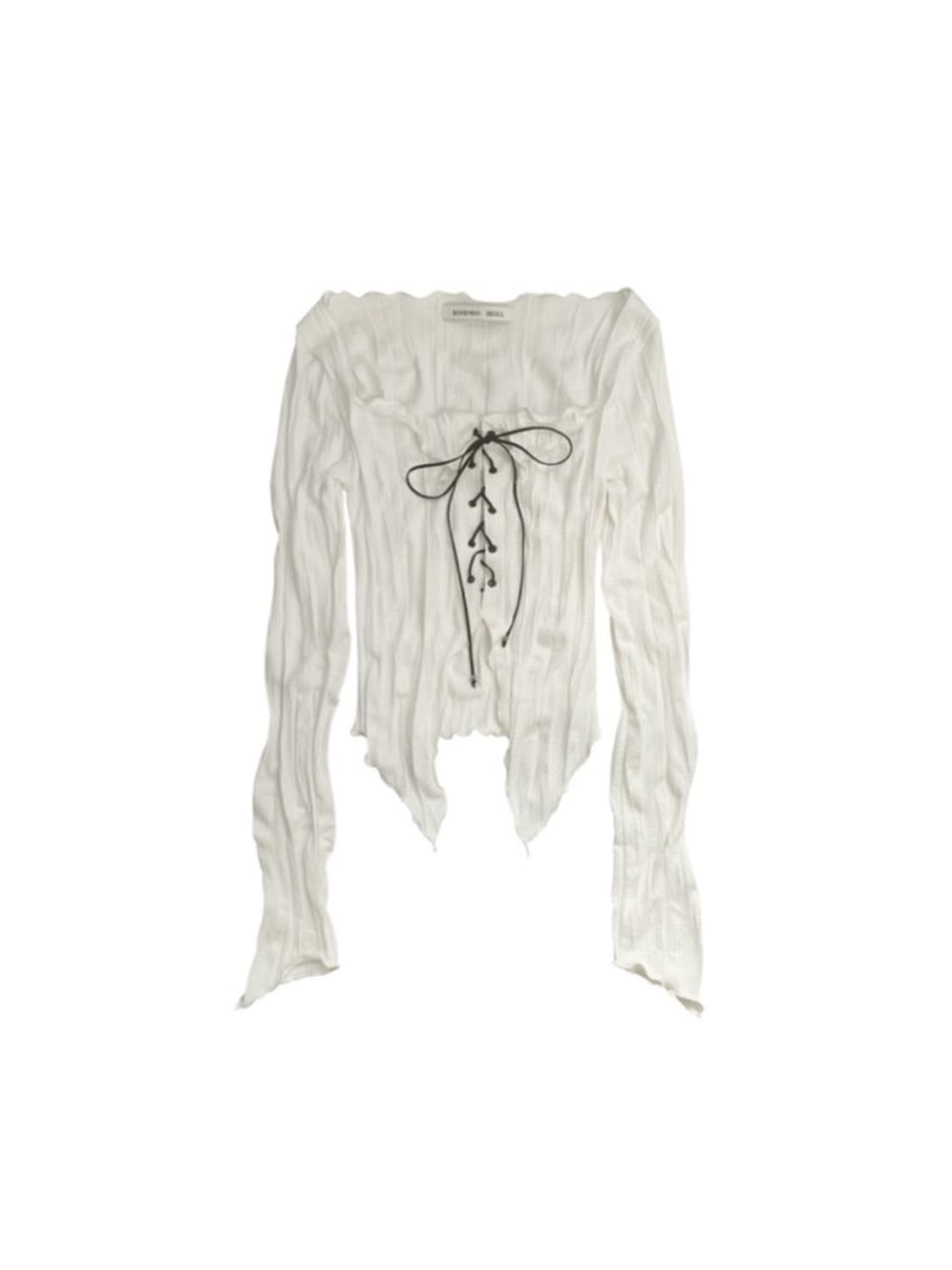 보헤미안서울 링클 코르셋 가디건 상품이미지1