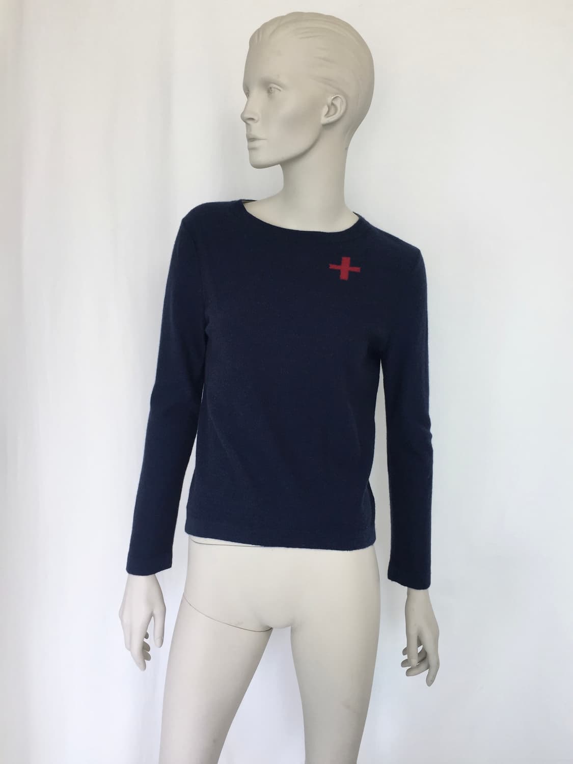 Cross Point Navy Knit 상품이미지1