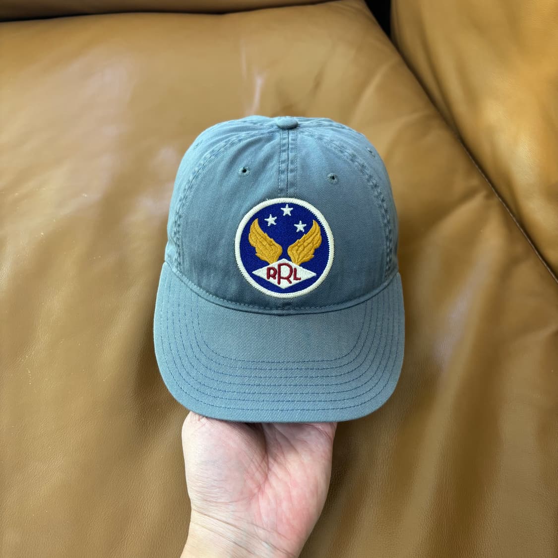 RRL 더블알엘 랄프로렌 폴로 미드나잇 블루 6패널 볼캡 모자 상품이미지2