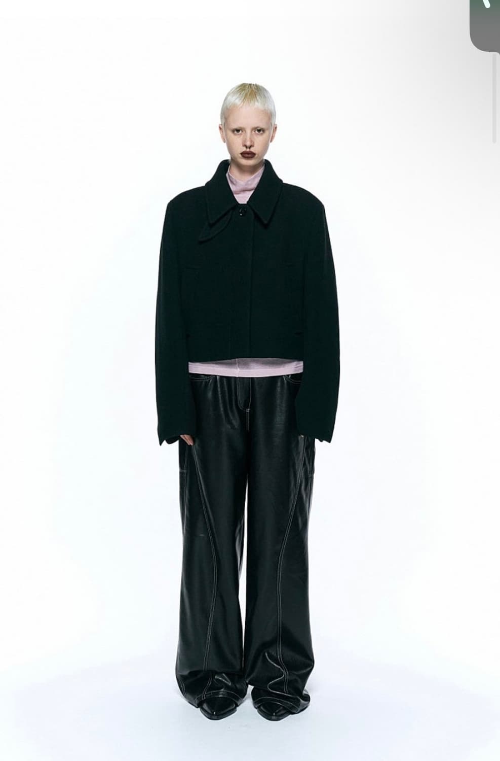 인사일런스우먼 크롭 자켓 크롭코트 상품이미지1