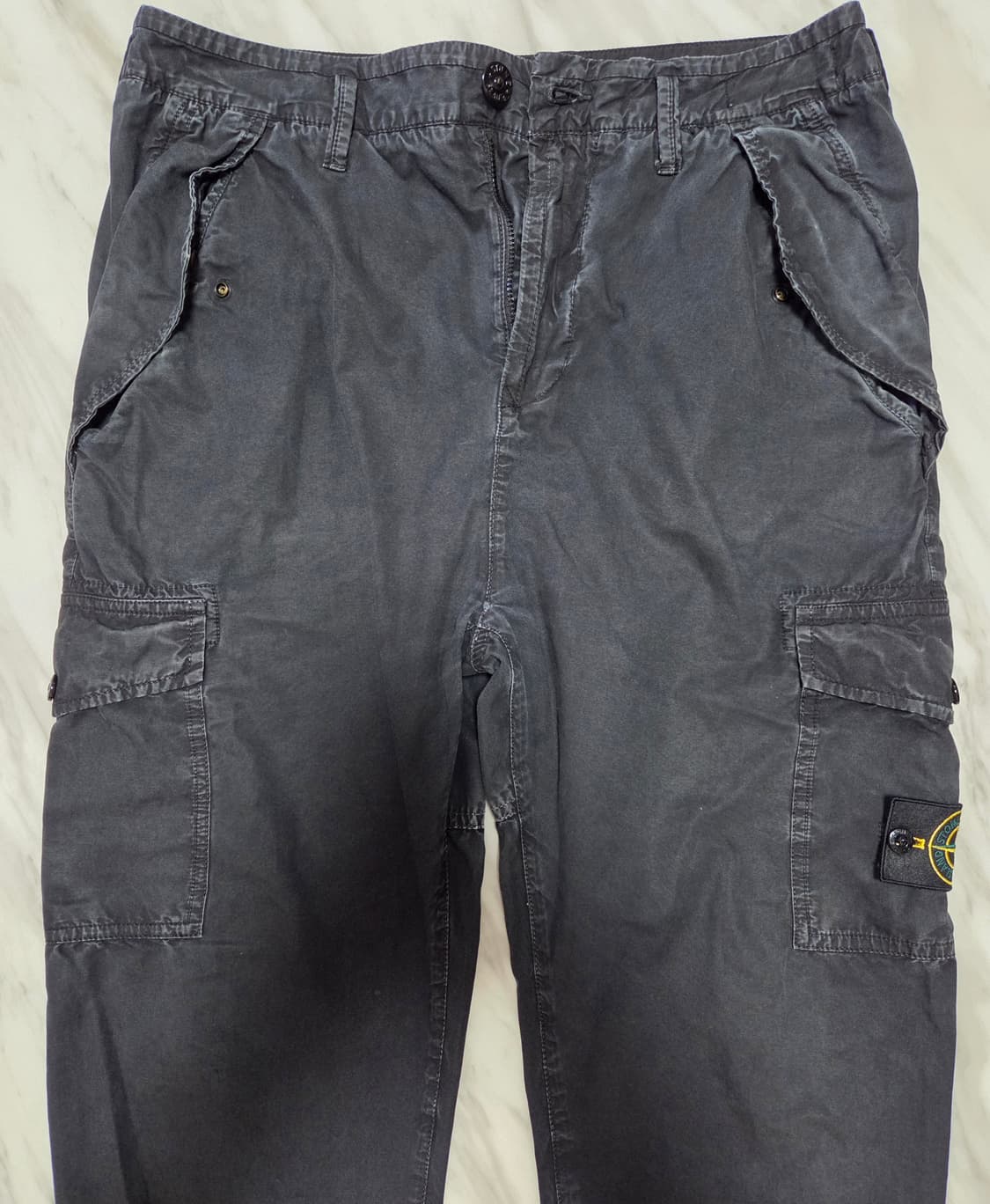 스톤아일랜드 가먼트다잉 크롭 카고 조거팬츠 상품이미지3