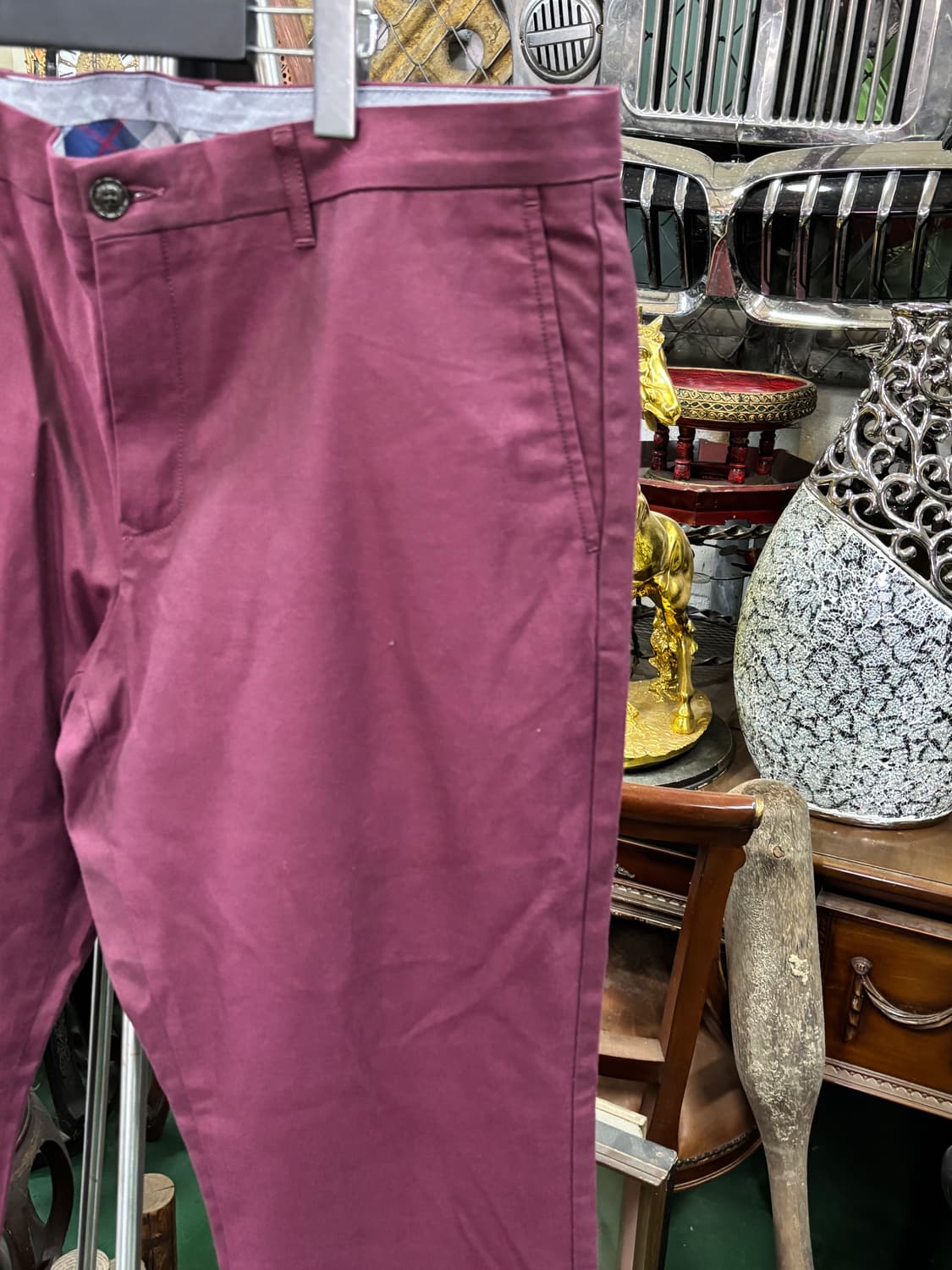 타미 힐피거(Tommy Hilfiger) 버건디 남성 치노 팬츠 상품이미지3