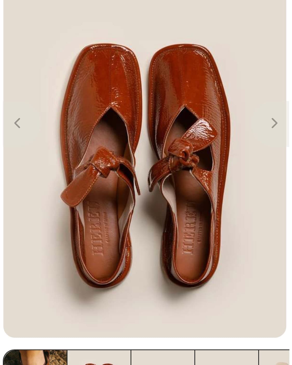 Hereu LLASADA CRINKLED GLOSSY - CHESTNUT 상품이미지2