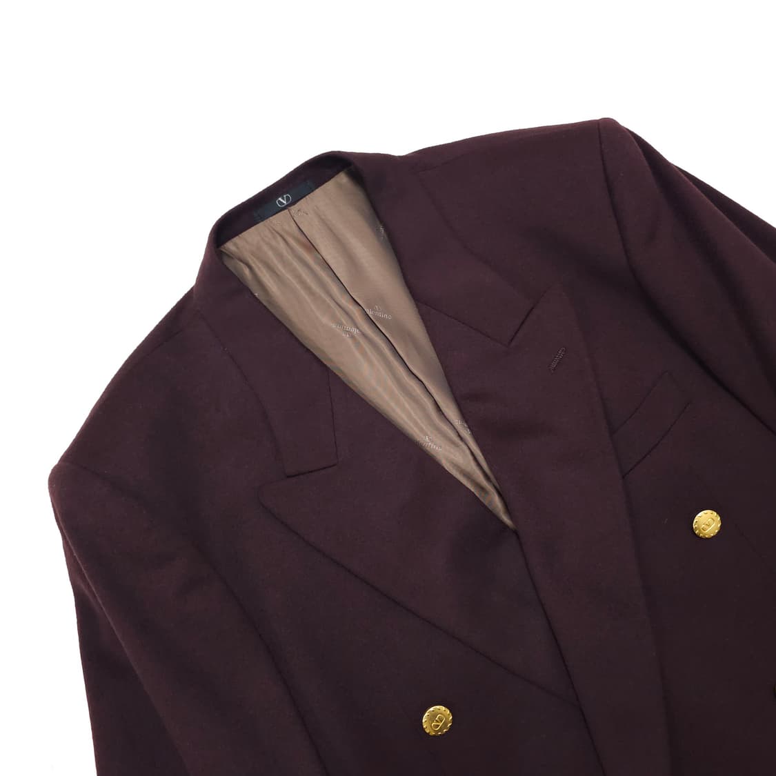 발렌티노 금장버튼 더블 브레스티드 캐시미어 자켓 상품이미지2