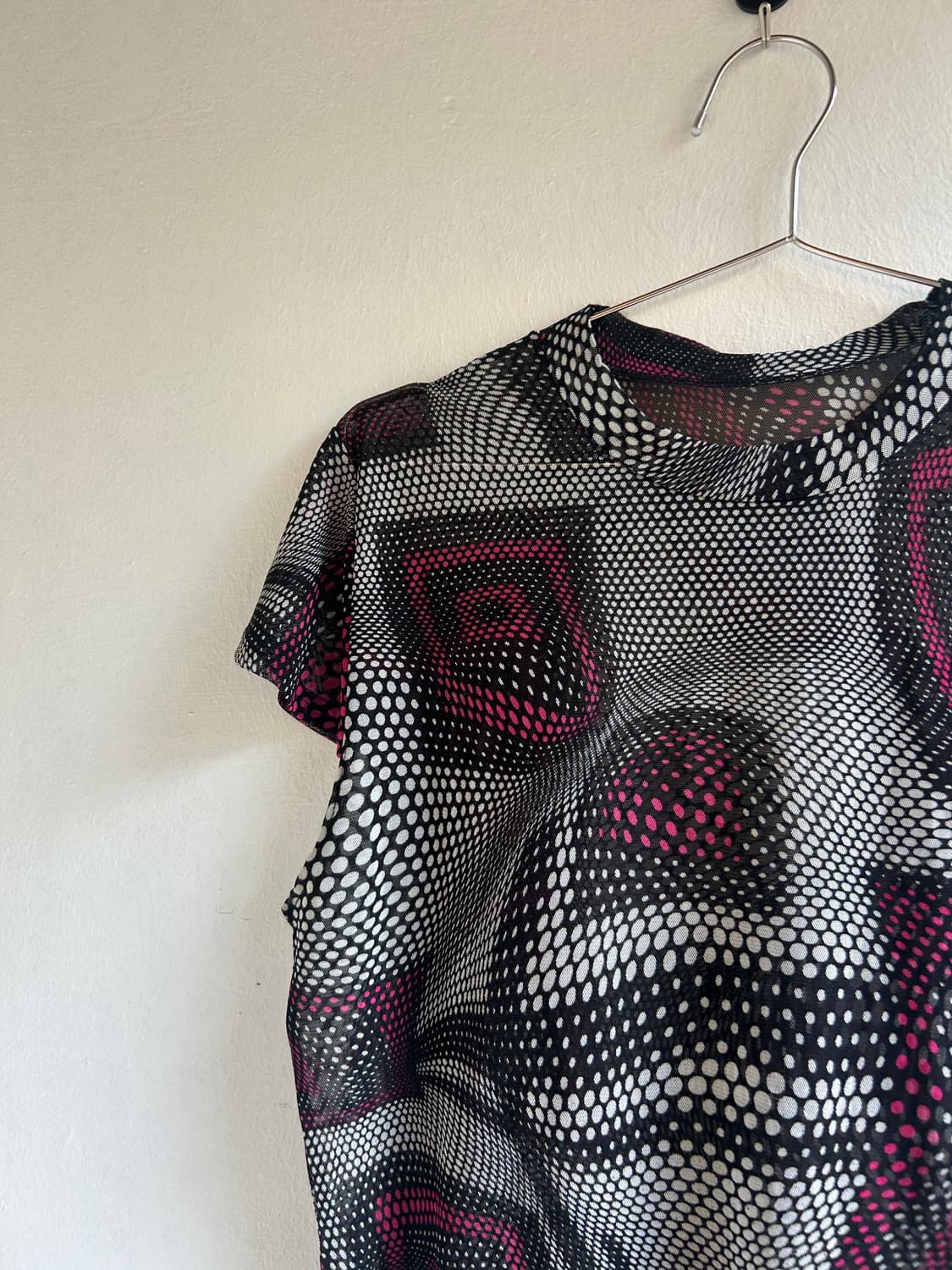 땡땡이 메쉬탑  상품이미지3