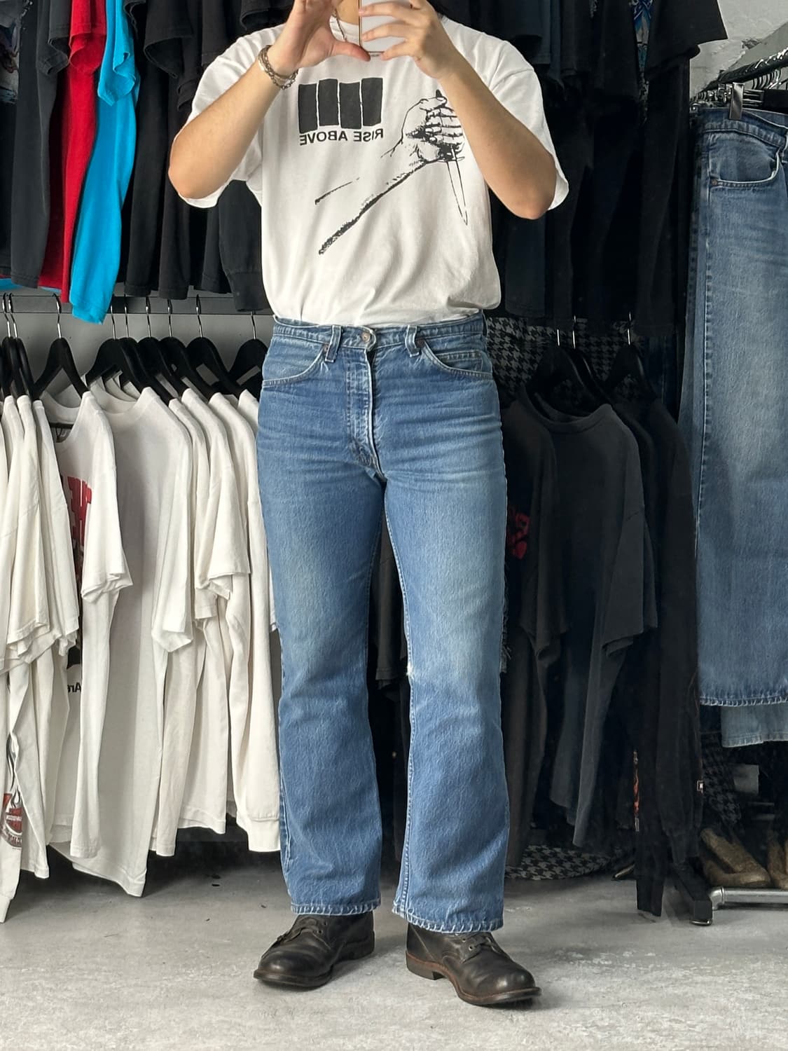 80’s USA Made 빈티지 리바이스 517 부츠컷 오렌지탭 상품이미지2