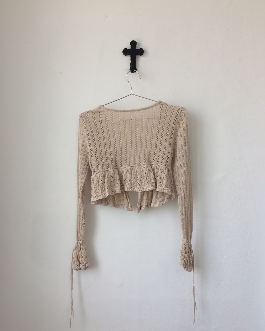 Tied point crochet cardigan 상품이미지3