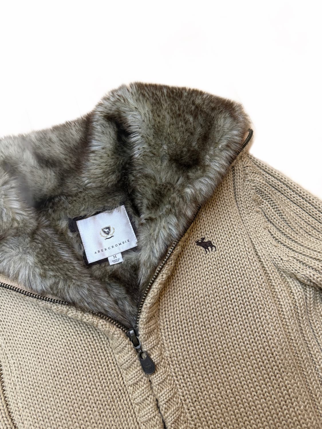 아베크롬비 토끼퍼 니트집업 상품이미지1