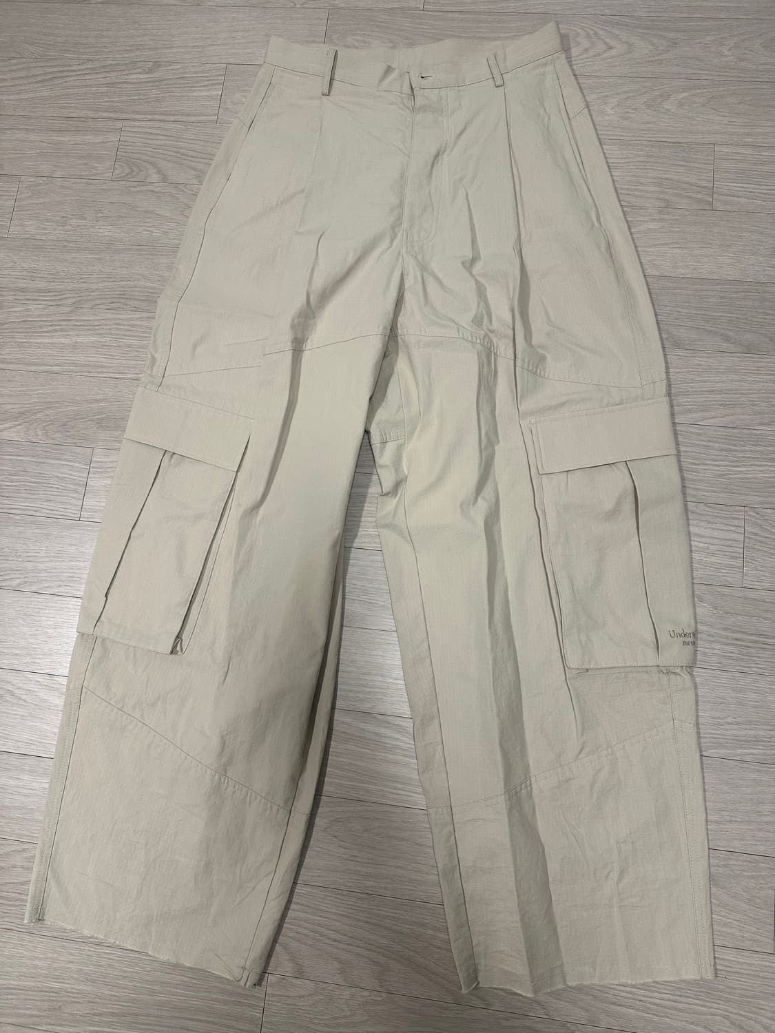 언더마이카 mu.55 립 카고팬츠 베이지 상품이미지3