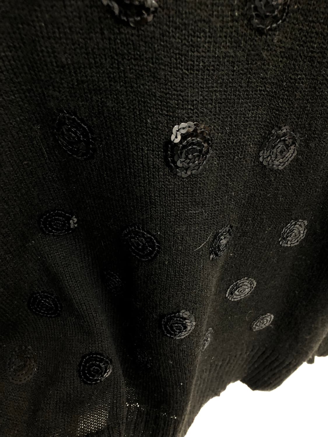 black beads polo knit 상품이미지5