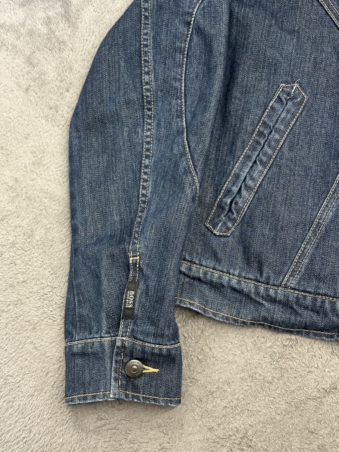 2006' 휴고보스 커브드 데님 집업 자켓 XL 상품이미지5
