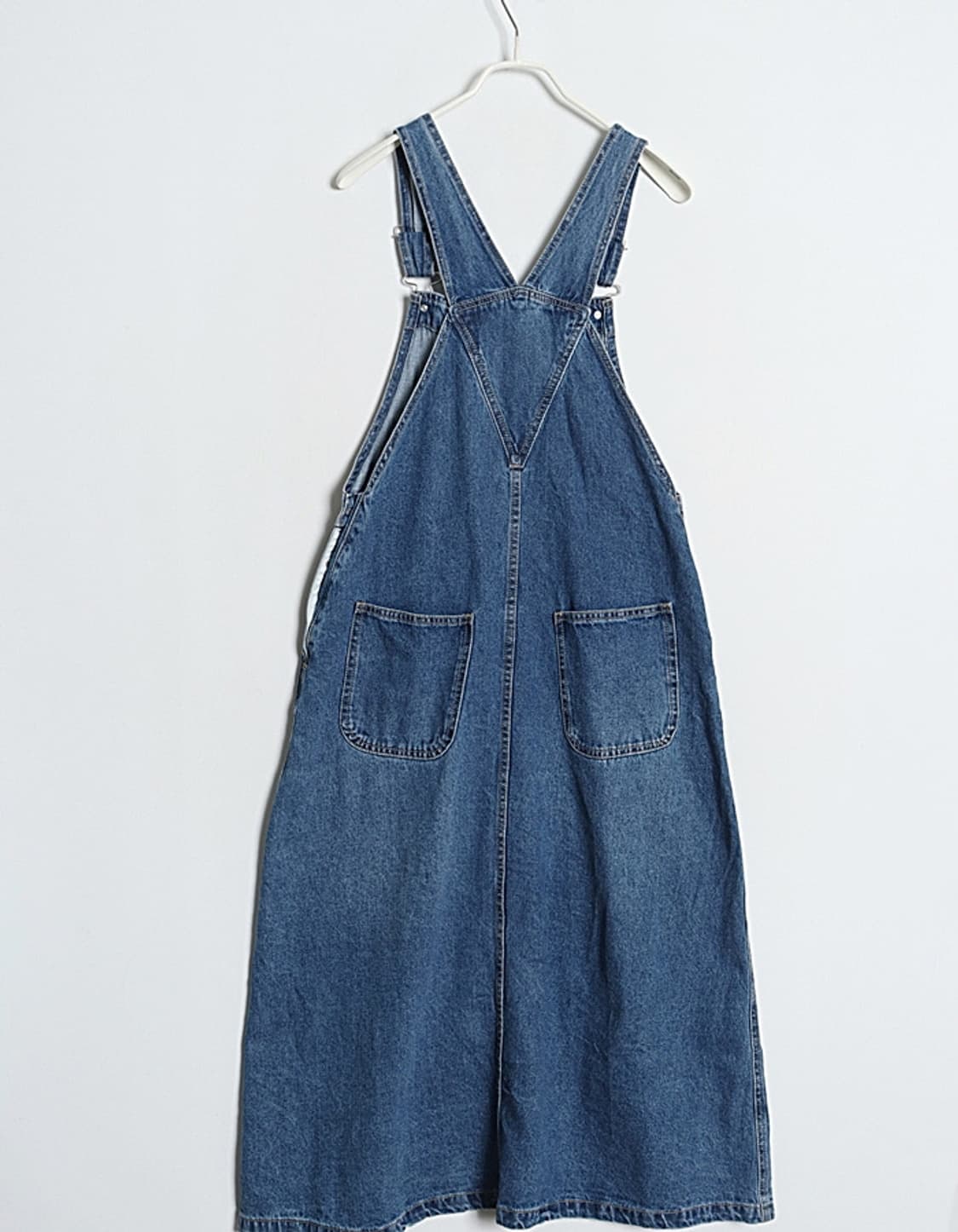 Lugnoncure Denim Jumper Skirt (44~55) 상품이미지5