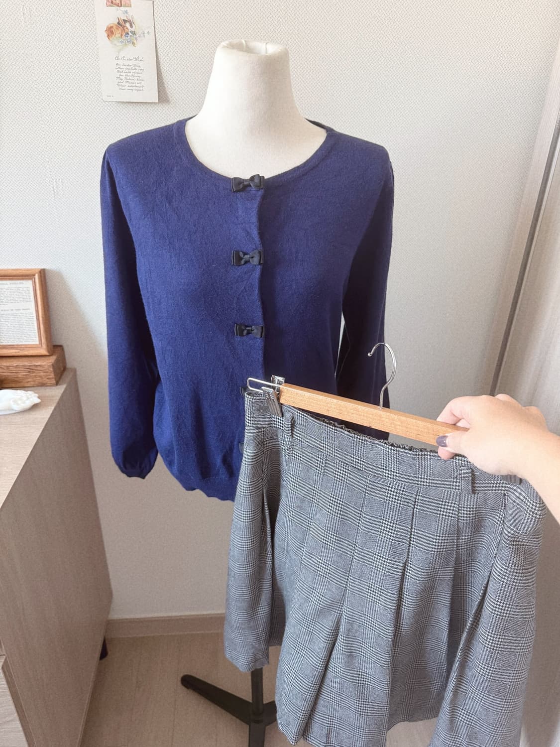 리본 가디건 상품이미지1