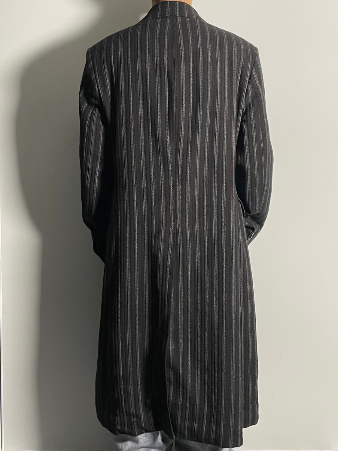 아워레가시 스트라이프 웨일 롱 코트 (on.442)   상품이미지3