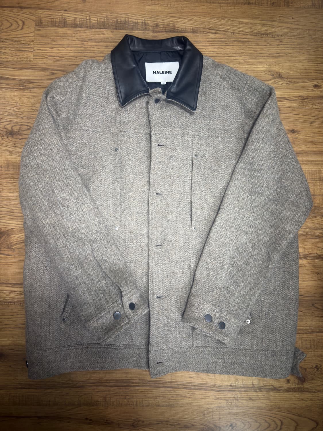 알렌느 하프 울 워크 자켓 베이지 (2) 상품이미지3