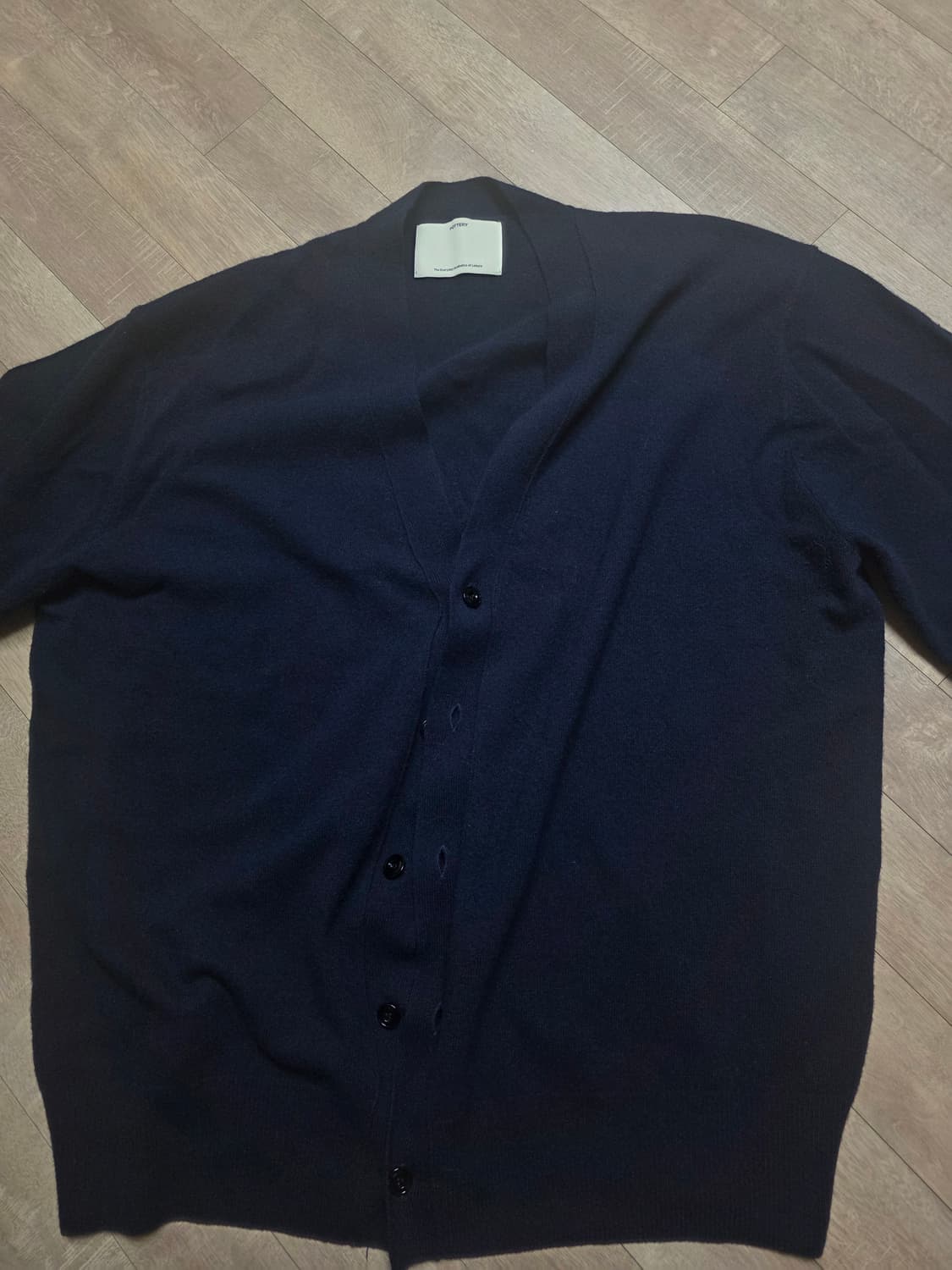포터리 컴포트 캐시미어 가디건 다크네이비 3사이즈 상품이미지3