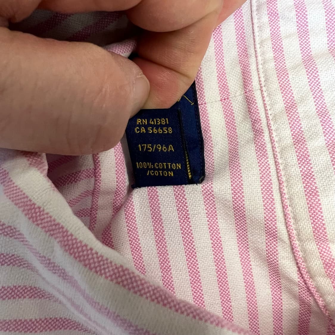 랄프로렌 핑크 스트라이프 셔츠 상품이미지6