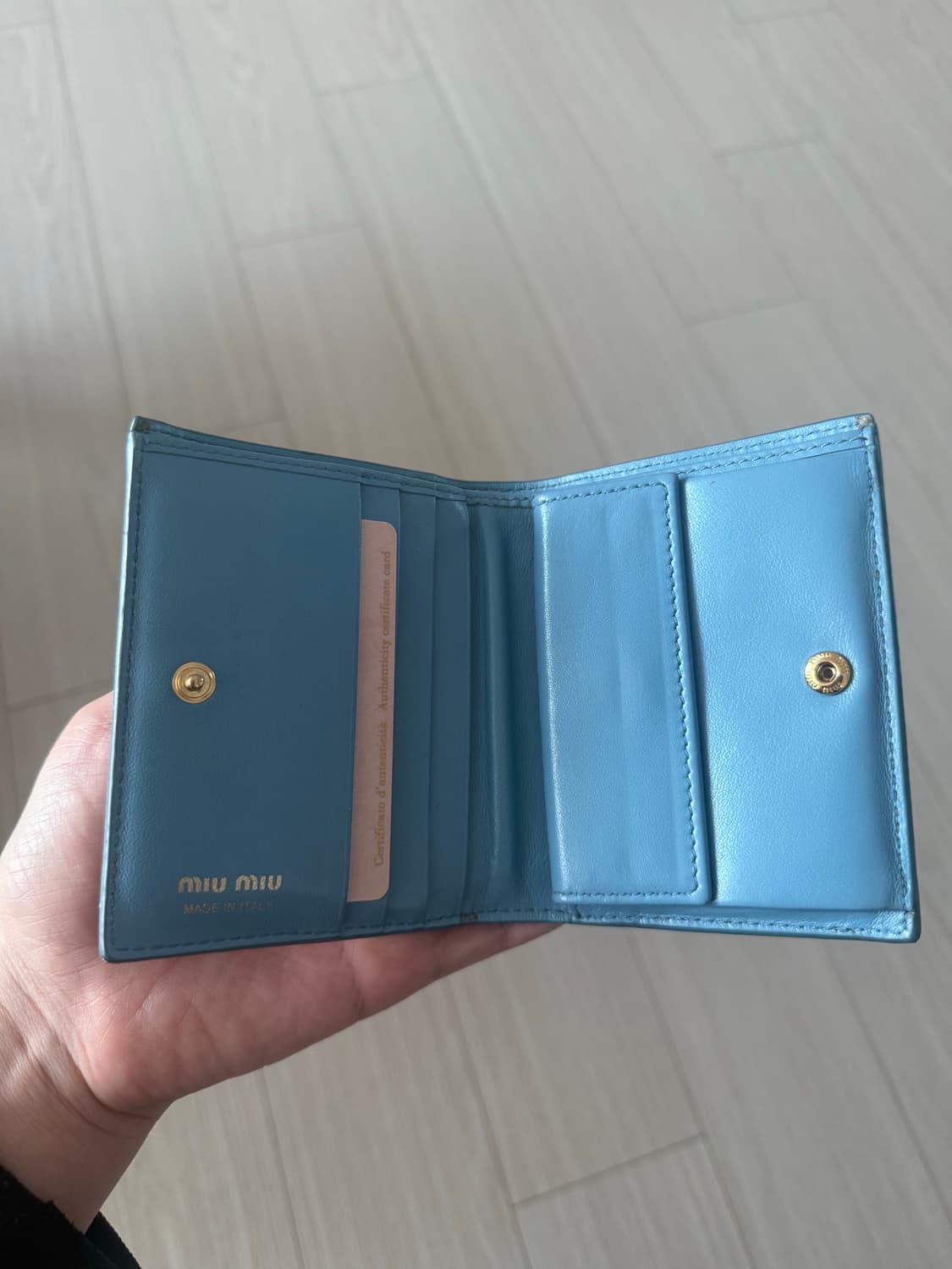 미우미우 도트 반지갑 상품이미지5