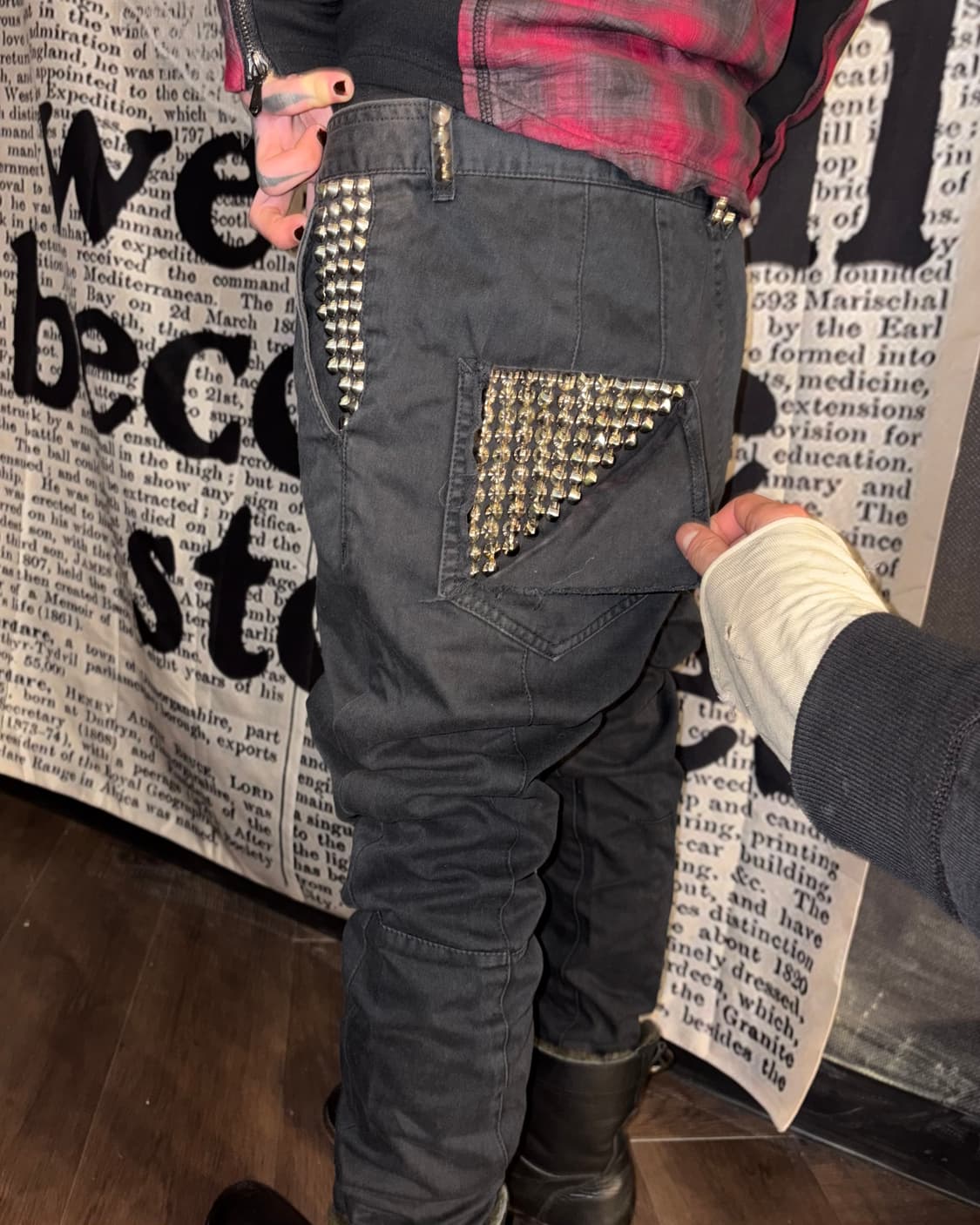 Zac vargas stud chino pants 상품이미지5