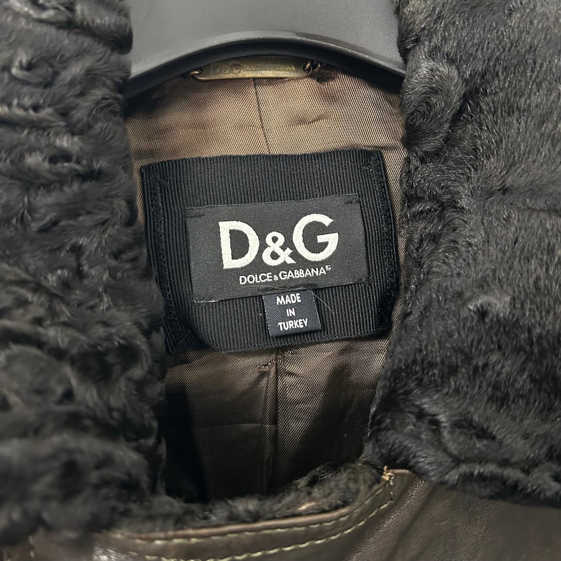 돌체앤가바나 아카이브 양가죽 쉐르파 라이더 자켓 상품이미지7