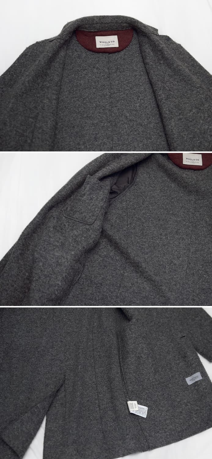 울앤코 바이 시리즈 이태리 메이드 울펠트 코트 자켓 (M / 100+) 상품이미지7