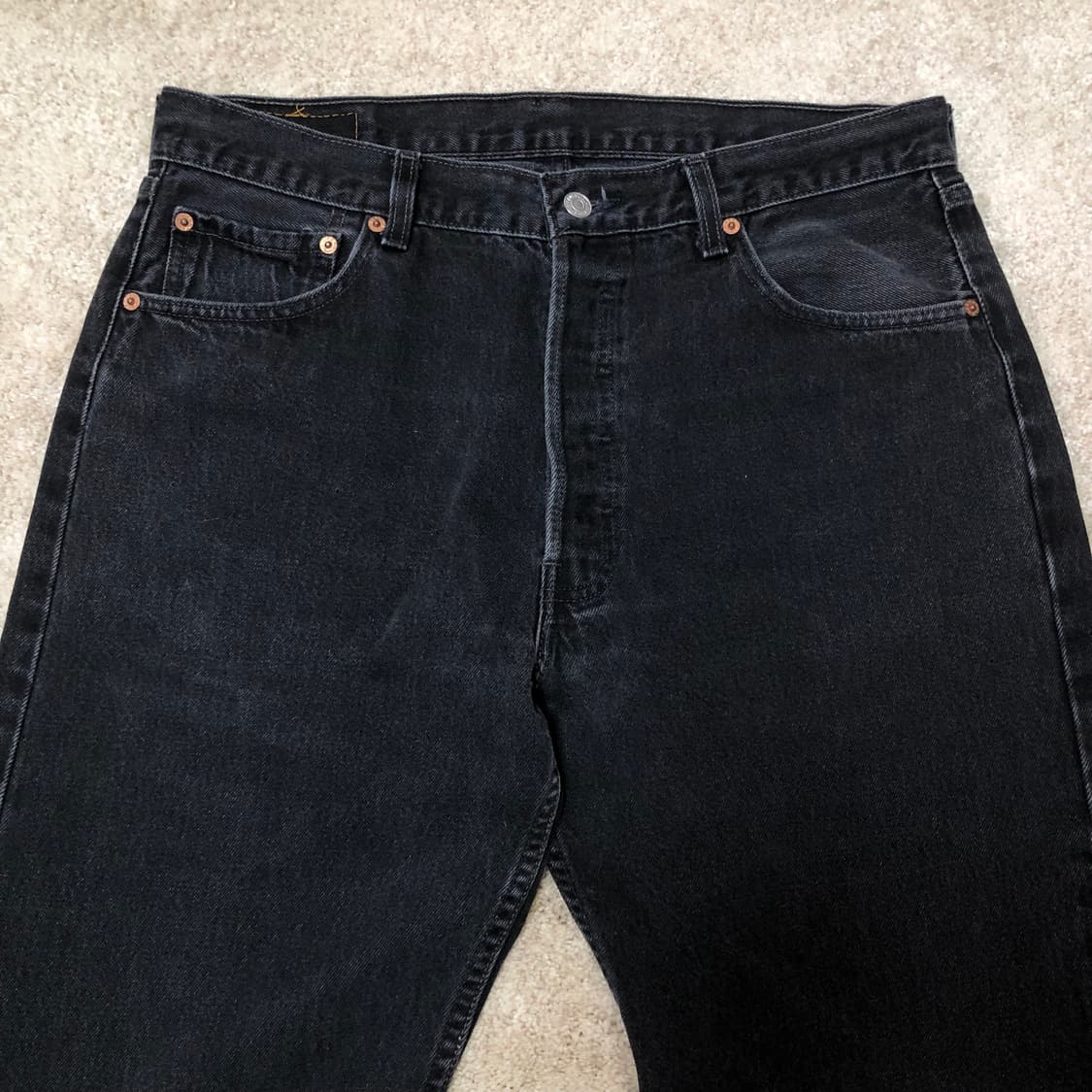 90s 빈티지 리바이스 501 블랙(흑청) USA 상품이미지2