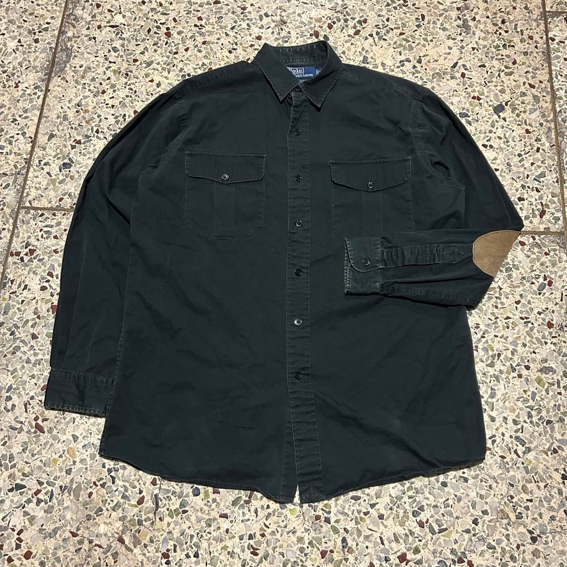 폴로 랄프로렌(POLO RalphLauren)투포켓 가죽패치 셔츠 상품이미지1