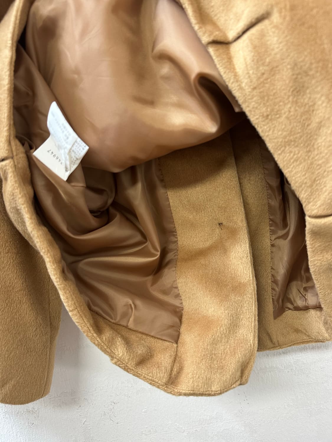 일본빈티지 둥근카라 A라인 포인트 포켓 코트 상품이미지5