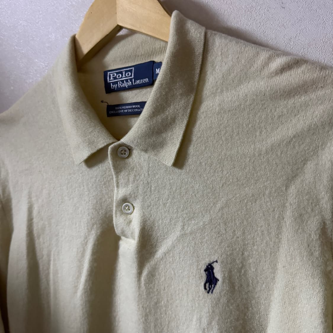 폴로 랄프로렌 메리노울 니트 카라티 M (여성 66정도) 상품이미지3
