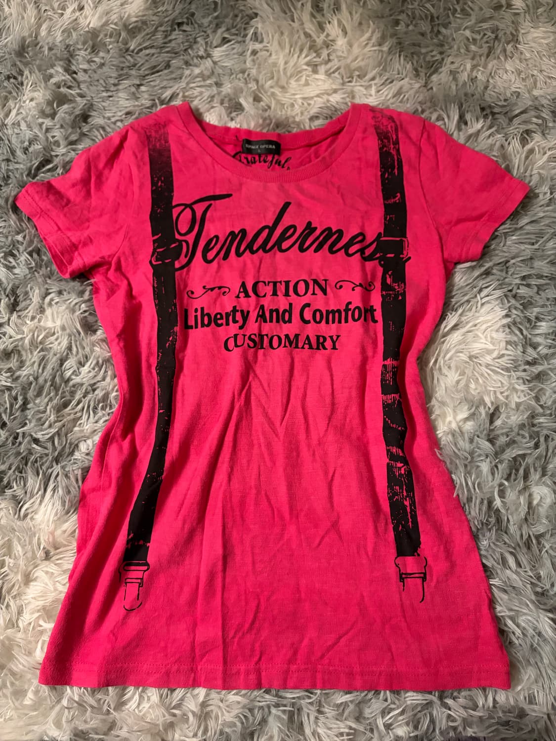 00s Y2k hotpink tee 상품이미지1