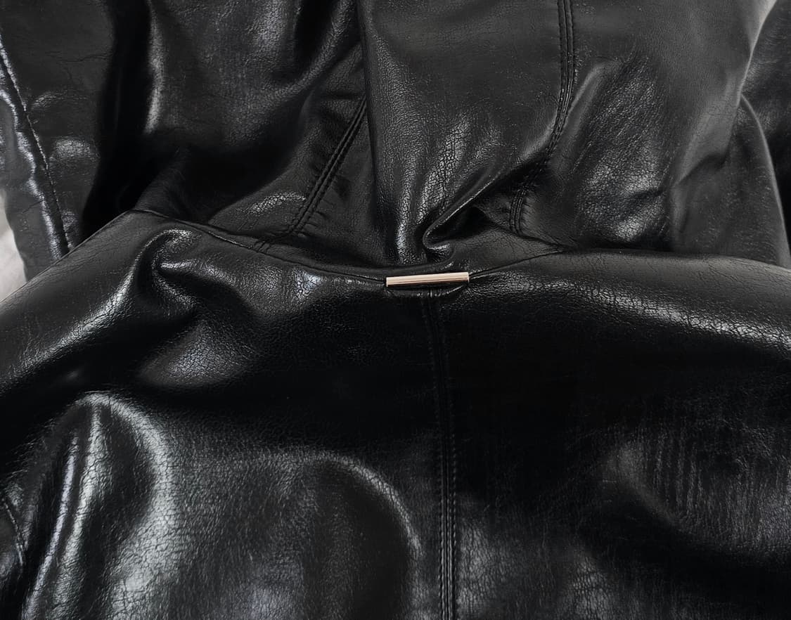 (한섬) SYSTEM 시스템 파리 레더 후드집업 점퍼 상품이미지8