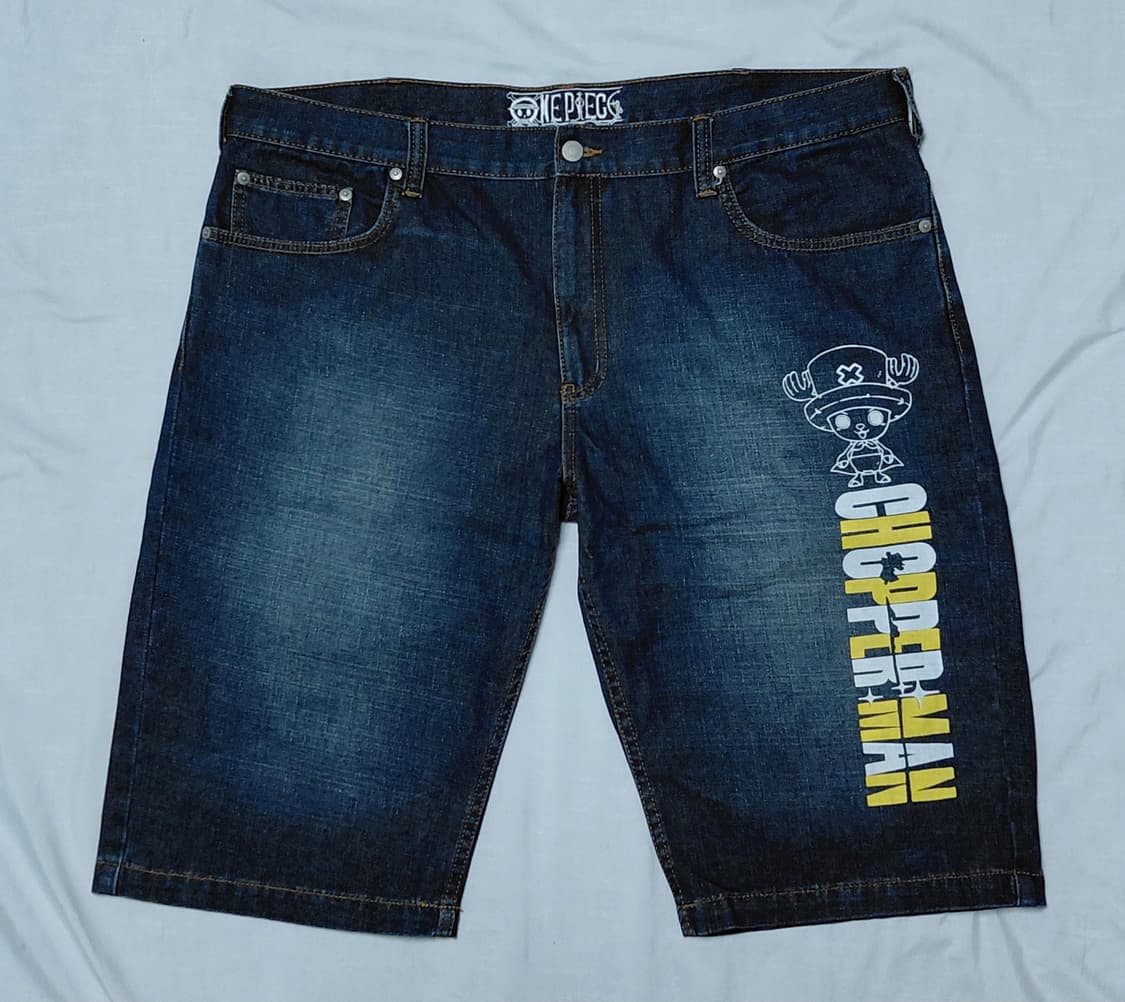 [정품] 원피스 쵸파맨(CHOPPER MAN) 빅로고 빈티지 데님 쇼츠 상품이미지2