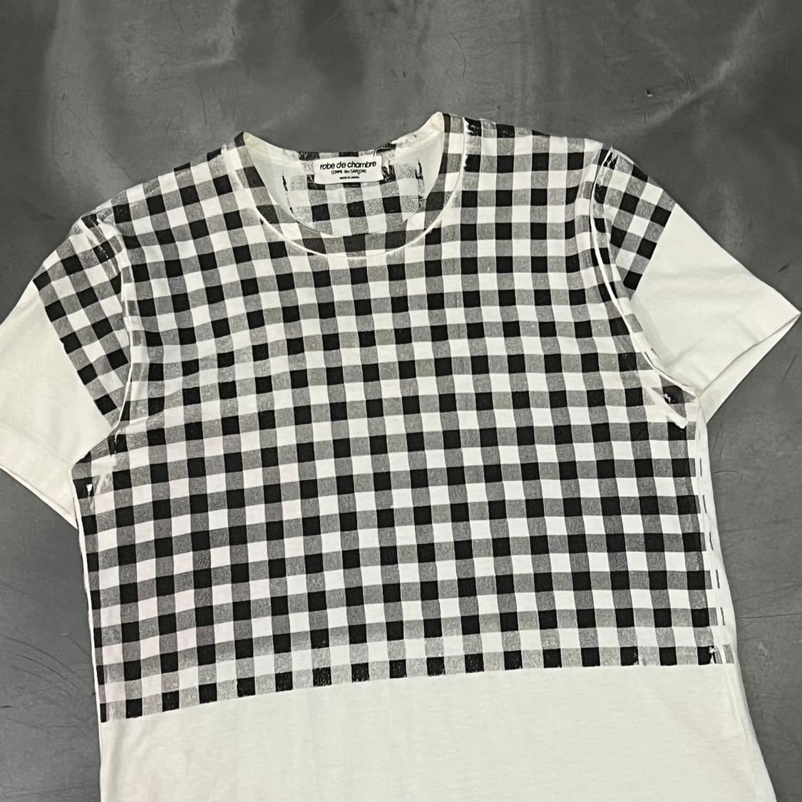  꼼데가르송 로브 드 샴브레 체크 반팔티 y16059 상품이미지3