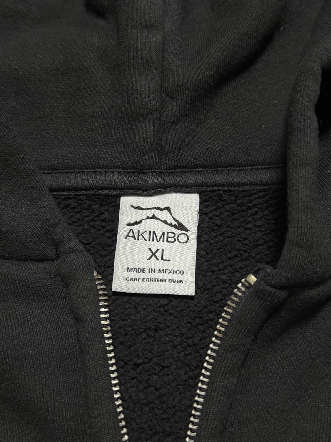 아킴보클럽 후드집업 블랙 XL 상품이미지3
