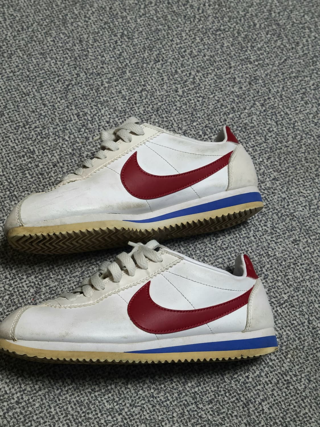 나이키 클래식 코르테즈 레더 화이트/레드 스우시 240mm 상품이미지2